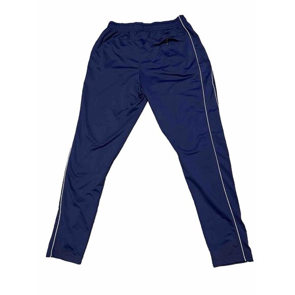 Y2K Retro Nike Classic Navy Blue White Track Pants Mens Large - Picture 2 of 6